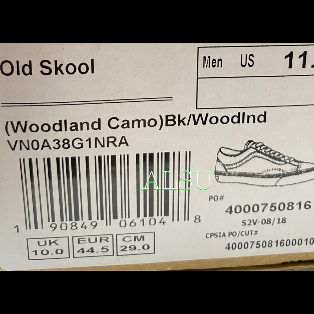 VANS Old Skool Woodland Camo Men’s Sneakers Canvas - Picture 11 of 11